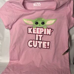 ⭐️4/$25⭐️ Baby Yoda Keepin' it Cute! Tween T-Shirt